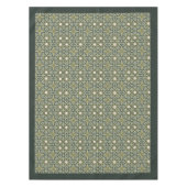 Nappe William Morris Pimpernel Motif Green Gold (Devant)