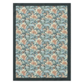 Nappe William Morris Pimpernel pastel bleu ivoire pêche (Devant)