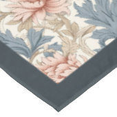 Nappe William Morris Pimpernel pastel bleu pêche ivoire (Angle)