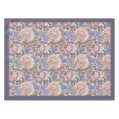 Nappe William Morris Pimpernel rose violet sauge (Devant (Horizontal))