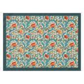 Nappe William Morris Pimpernel terre cuite pastel bleu (Devant (Horizontal))