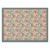 Nappe William Morris Pimpernel terre cuite vert pastel (Devant (Horizontal))