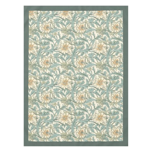 Nappe William Morris Pimpernel vert ivoire bleu (Devant)