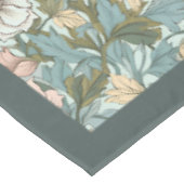Nappe William Morris Pimpernel vert ivoire rose (Angle)