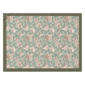 Nappe William Morris Pimpernel vert pâle rose (Devant (Horizontal))