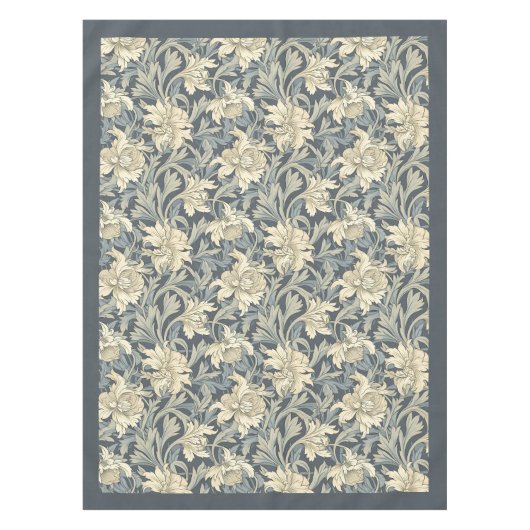 Nappe William Morris Pimpernel vert pastel neutre (Devant)
