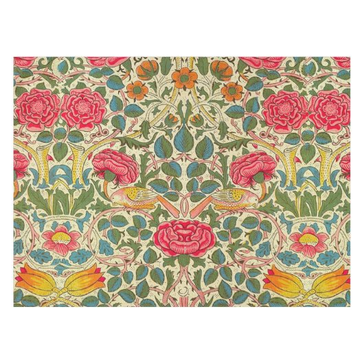 Nappe William Morris Rose Floral Chintz rose (Devant (Horizontal))