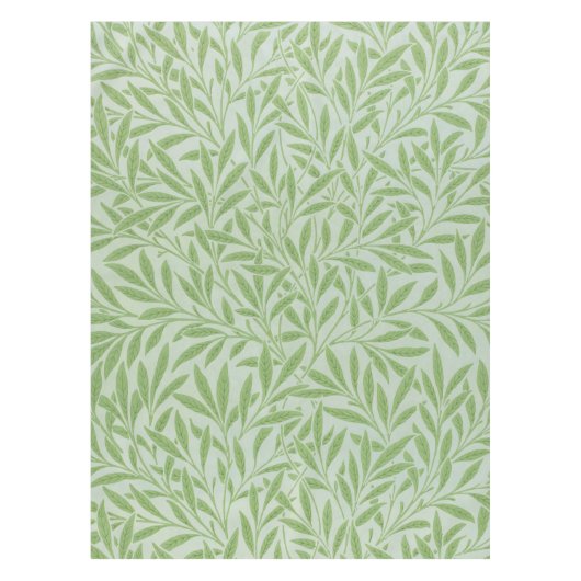 Nappe William Morris Saule Fleur Classique Vert (Devant)