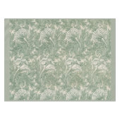 Nappe William Morris tulip fond textile vert (Devant (Horizontal))
