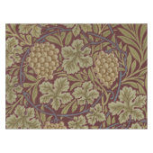 Nappe William Morris Vine Grappe Rouge Vert Art (Devant (Horizontal))
