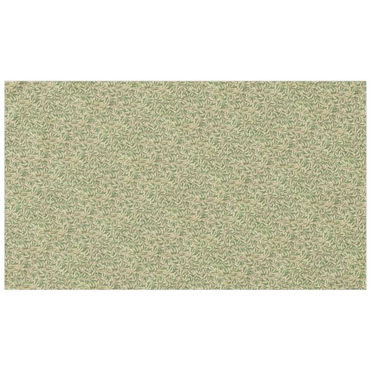 Nappe William Morris Willow Bough Green Willow Feuilles (Devant (Horizontal))