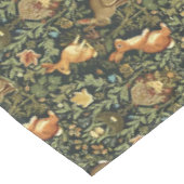 Nappe William Morris Woodland Lapins floraux Noël (Angle)