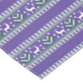 Nappe Winter Purple et Green Christmas Fair Isle (Angle)