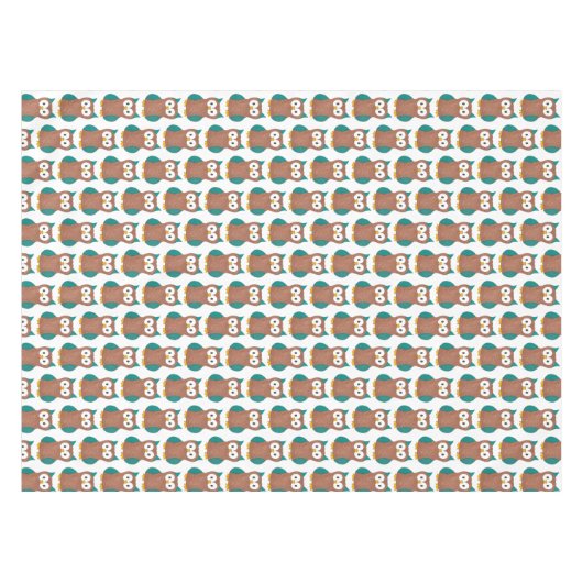 Nappe Wise Old Brown Owl Hoot Bird Poster de animal (Devant (Horizontal))