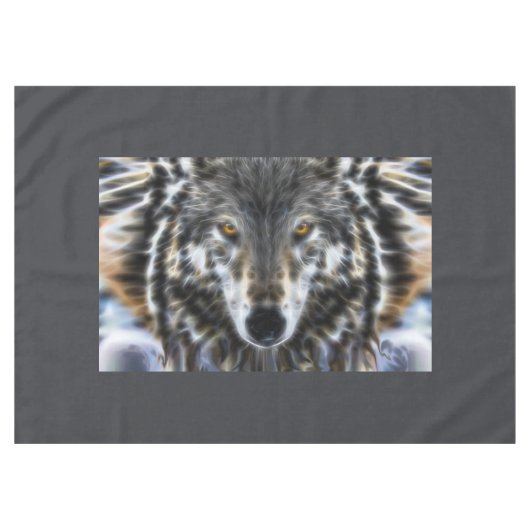Nappe Wolf Design inspiré Portrait (Devant (Horizontal))