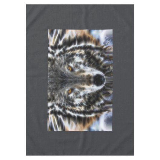 Nappe Wolf Design inspiré Portrait (Devant)