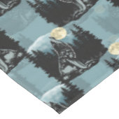 Nappe Wolf Howling À Moon Design Motif (Angle)