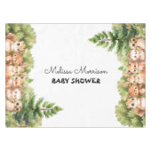 Nappe Woodland Zoo Aventure bébé garçon douche (Devant (Horizontal))