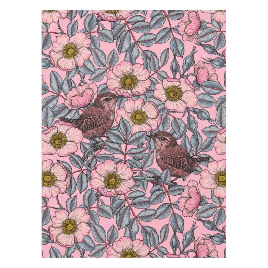 Nappe Wrens en rose (Devant)
