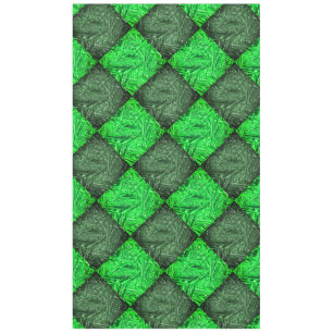 Nappe Xadrez verde falsa grama ou folhas de coqueiro.
