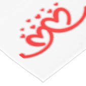 Nappe XOXO de Saint-Valentin aux coeurs rouges | (Angle)