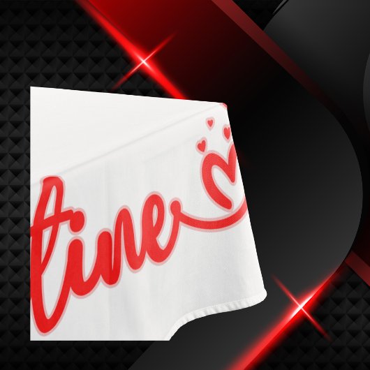 Nappe XOXO de Saint-Valentin aux coeurs rouges |