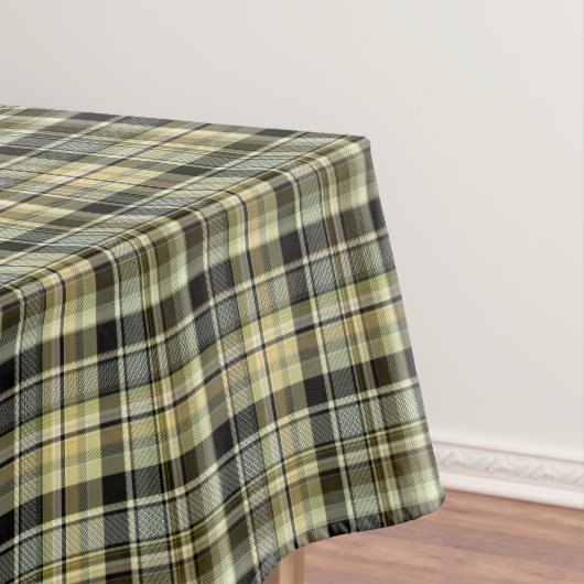 Nappe Yellow-brown tartan plaid.  (In Situ)