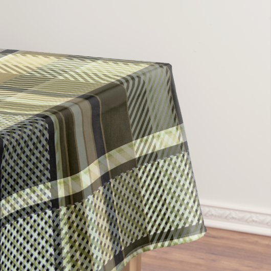 Nappe Yellow-brown tartan plaid.  (In Situ)