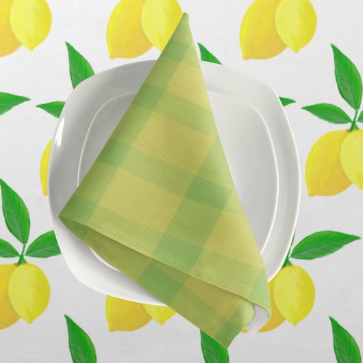 Nappe Yellow Green Rustic Plaid Check