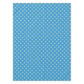 Nappe Yellow On Blue Polka Dots Pattern Design (Devant)