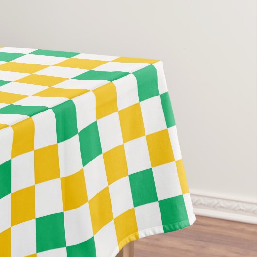 Nappe Yellow White Green Checkered Design  (In Situ)