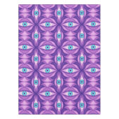 Nappe Yeux Bleus Quirky Dans Motif Mystique Violet (Devant)