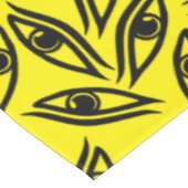 Nappe Yeux Yellow Noir Motif (Angle)