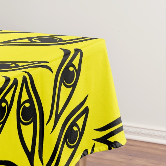 Nappe Yeux Yellow Noir Motif (In Situ)