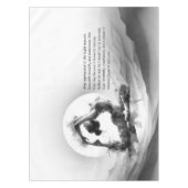 Nappe Yoga Reiki à une jambe King Pigeon Pose Aquarelle (Devant)