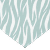Nappe Zebra Imprimer Blanc Sage Vert mignon Moderne Moti (Angle)