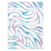 Nappe Zebra moderne Imprimer Glam Bleu Violet Parties sc (Devant)
