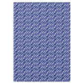 Nappe Zebra Print White Navy Blue Cute Modern Motif (Devant)