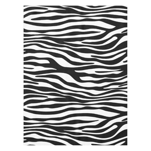 Nappe Zebra Print, Zebra Stripes, Noir Et Blanc (Devant)