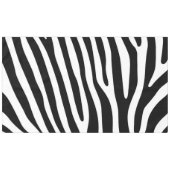 Nappe Zebra rayures motif noir & blanc + vos idées (Devant (Horizontal))