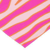 Nappe Zebra Stripes rose Orange Poster de animal sauvage (Angle)