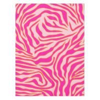 Zebra Stripes rose Orange Poster de animal sauvage