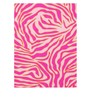 Nappe Zebra Stripes rose Orange Poster de animal sauvage