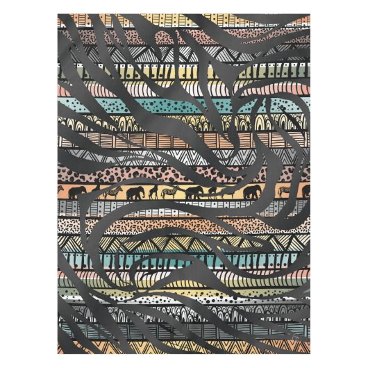 Nappe Zebra, un Motif africain tribal branché Imprimer (Devant)