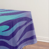 Nappe Zèbre Bleu Aqua Et Violet (In Situ)