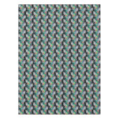 Nappe Zèbre et motif de fleurs exotique 2 (Devant)