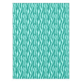Nappe Zèbre rayures - Turquoise et Aqua (Devant)