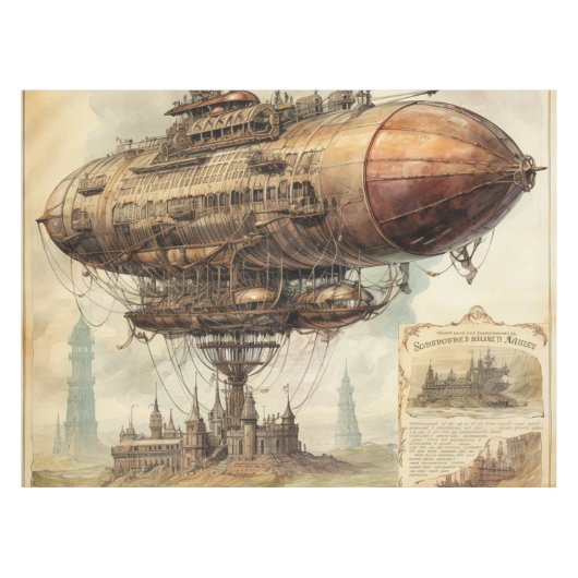 Nappe Zeppelin Steampunk vintage (10) (Devant (Horizontal))
