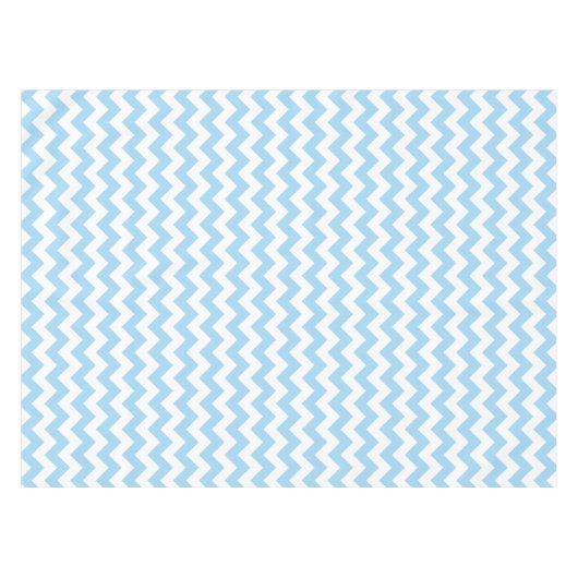 Nappe Zigzag bleu, Chevron bleu, Motif géométrique (Devant (Horizontal))