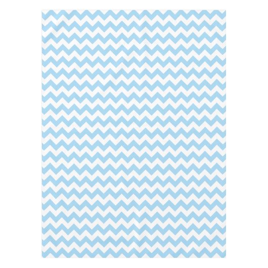 Nappe Zigzag bleu, Chevron bleu, Motif géométrique (Devant)